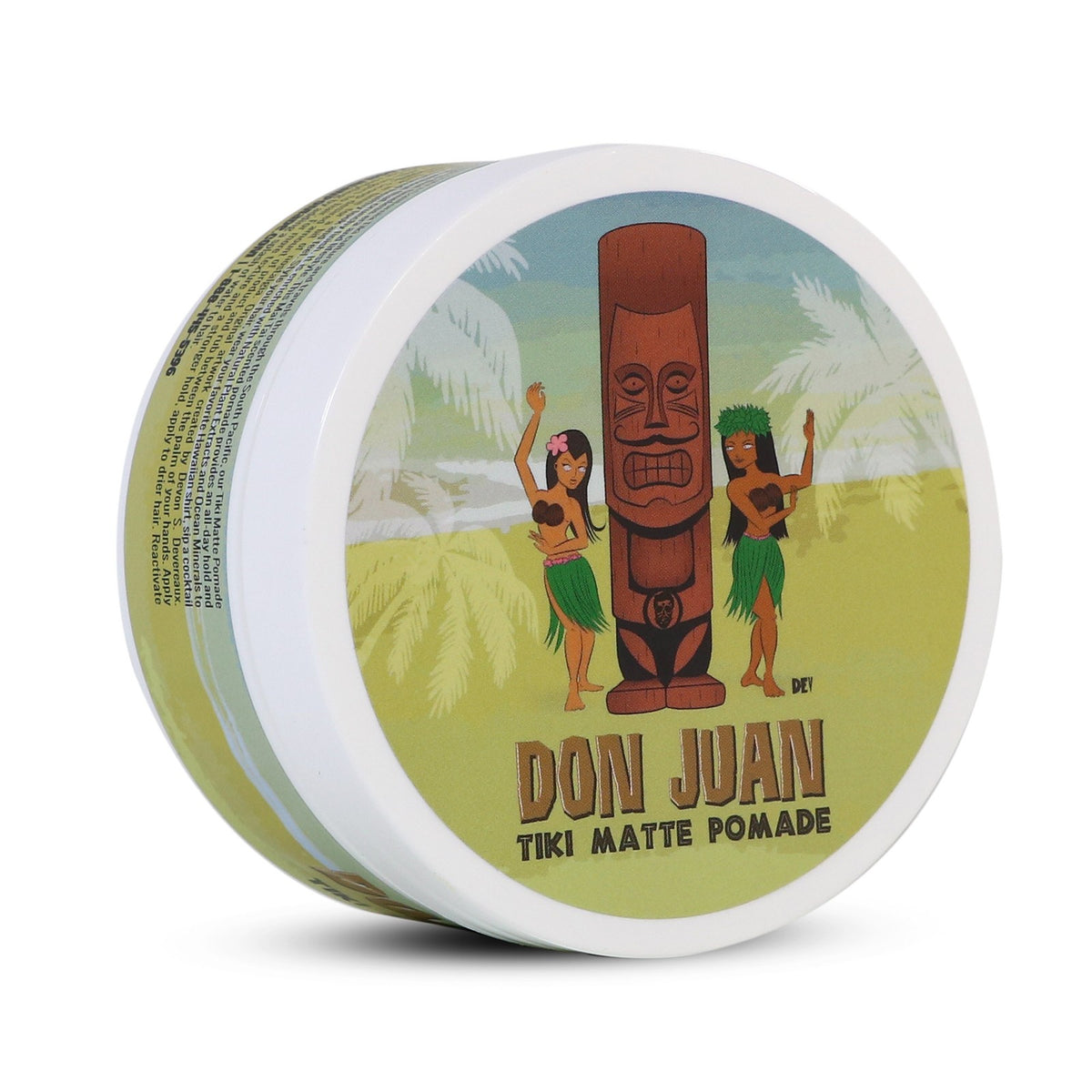 High Hold Water-Based Pomade with Matte Finish & Tropical Scent - 4oz