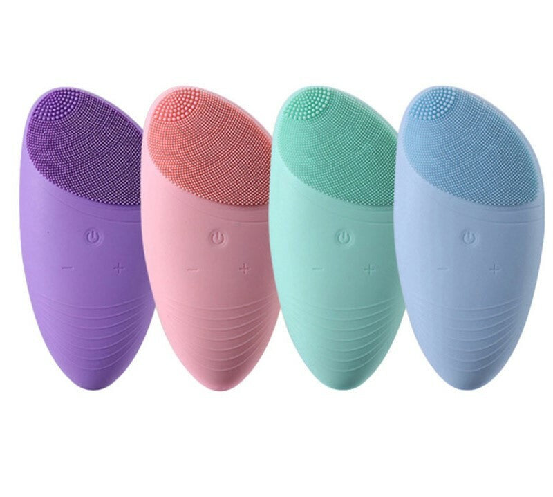 Electric Facial Cleansing Brush Silicone Waterproof Skin Care Massager