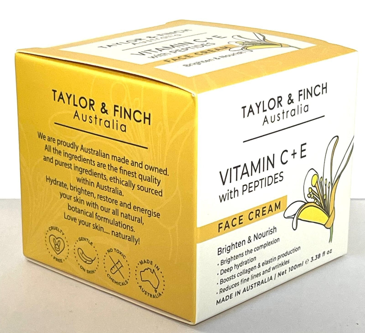 Vitamin C & E Face Moisturizer with Peptides - Brighten & Nourish Skin