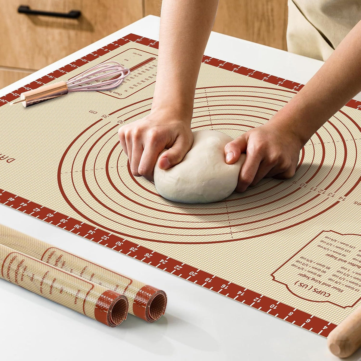Extra Thick Silicone Baking Mat for Pastry Bread Dough 26x16 Inches