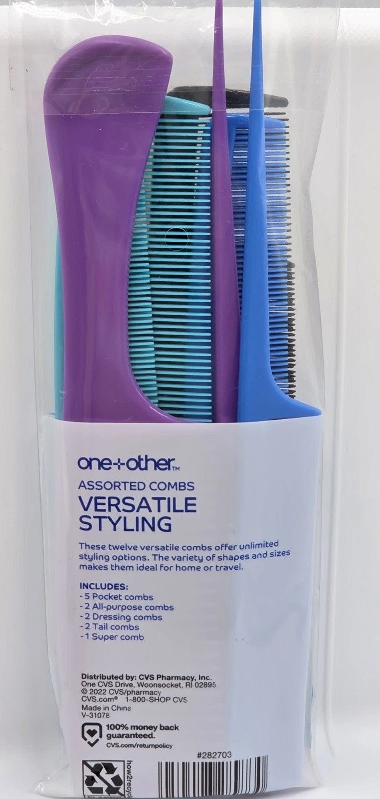 Assorted Hair Combs Set - Versatile Styling 12-Piece Collection
