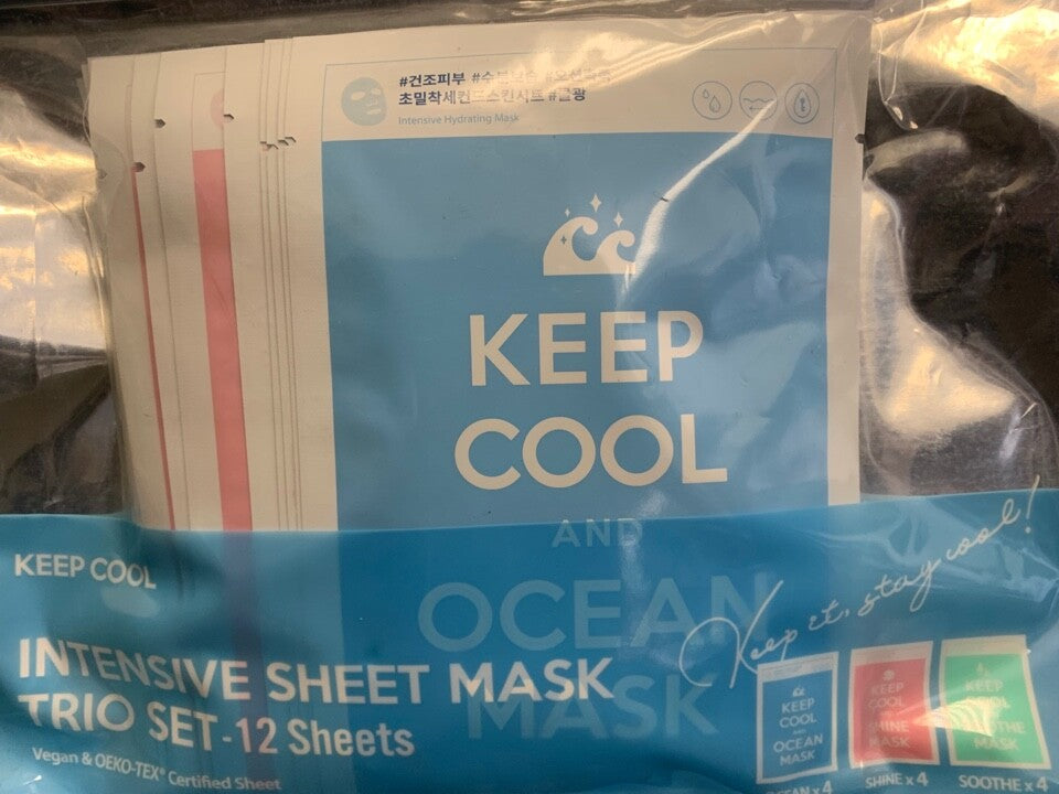Keep Cool Intensive Sheet Mask Trio Set - 12 Sheets Hydrating