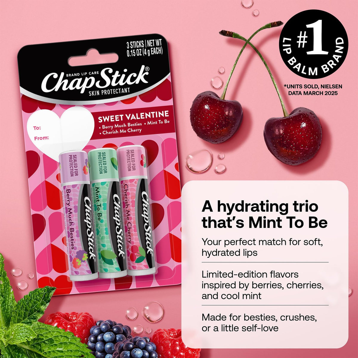 Hydrating Lip Balm Gift Set - Limited Edition Flavors for Dry Lips