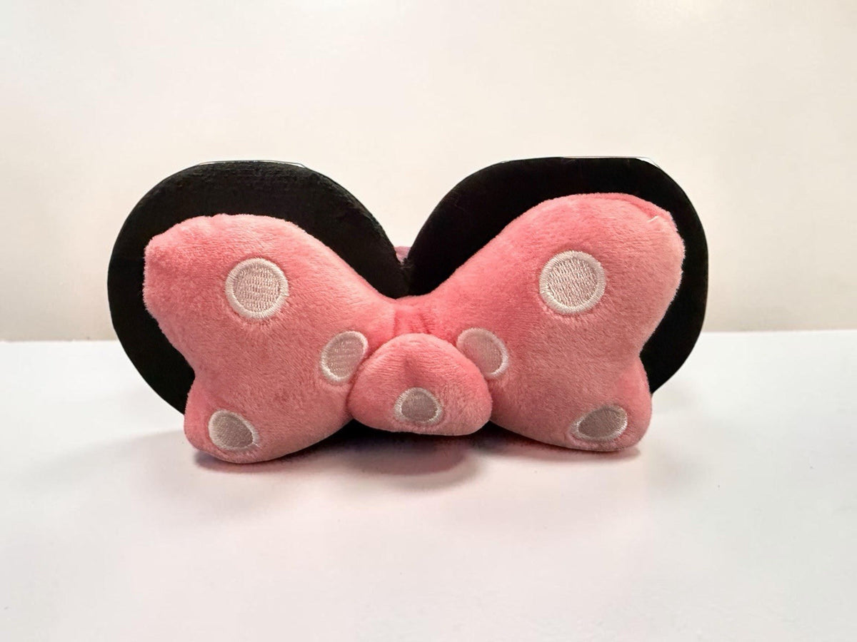 Makeup Bag Set with Minnie Mouse Press-On Nails & Spa Headband - 3 Pc