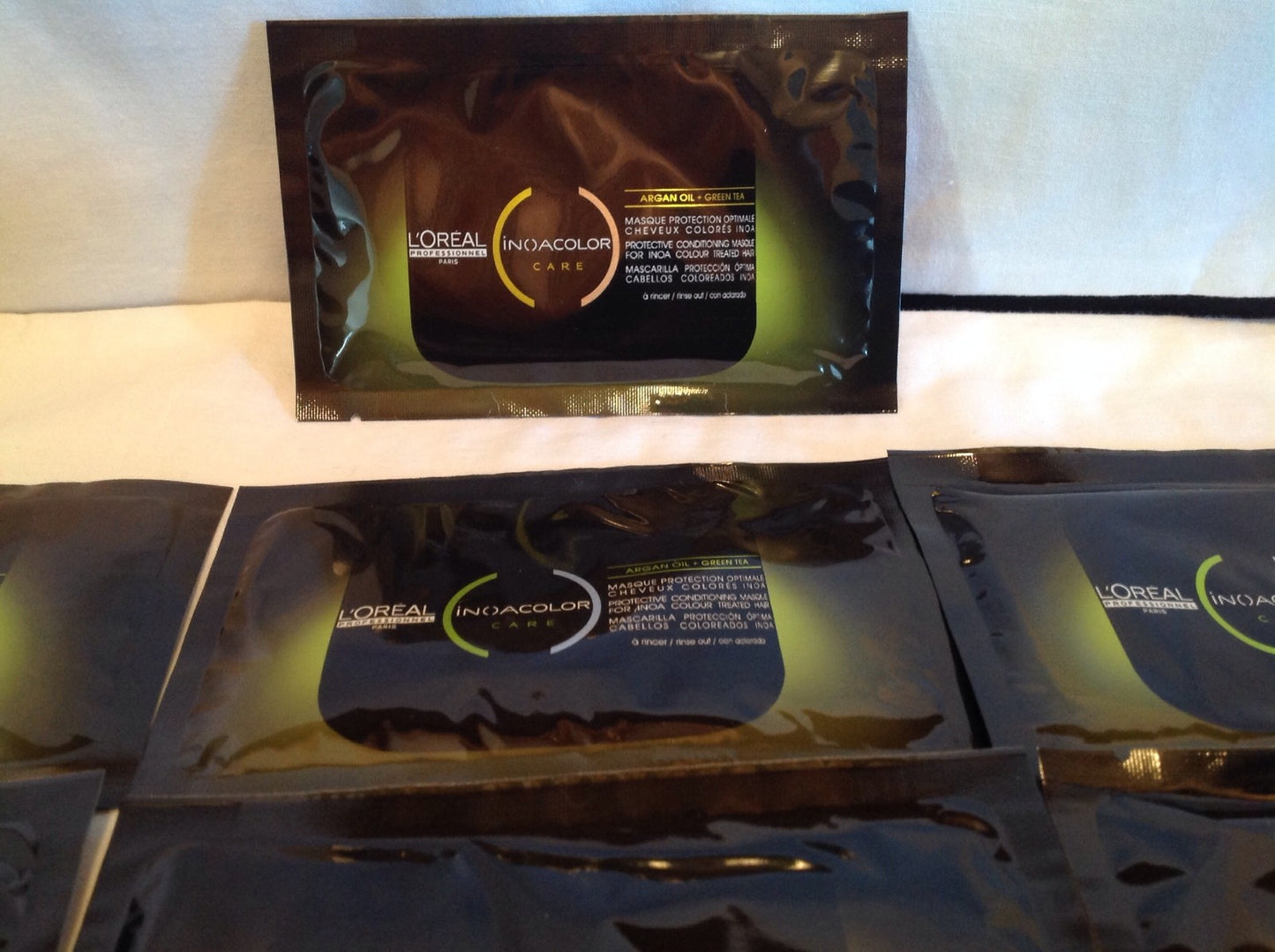 L'Oreal Inoacolor Care Argan Oil & Green Tea Protective Masque - 15ml Travel Pack of 10
