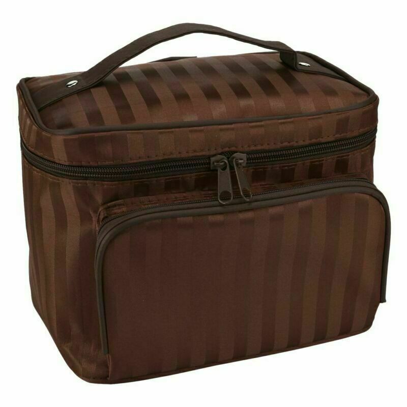 Large Cosmetic Bag Organizer Travel Kit Makeup Storage with Handle