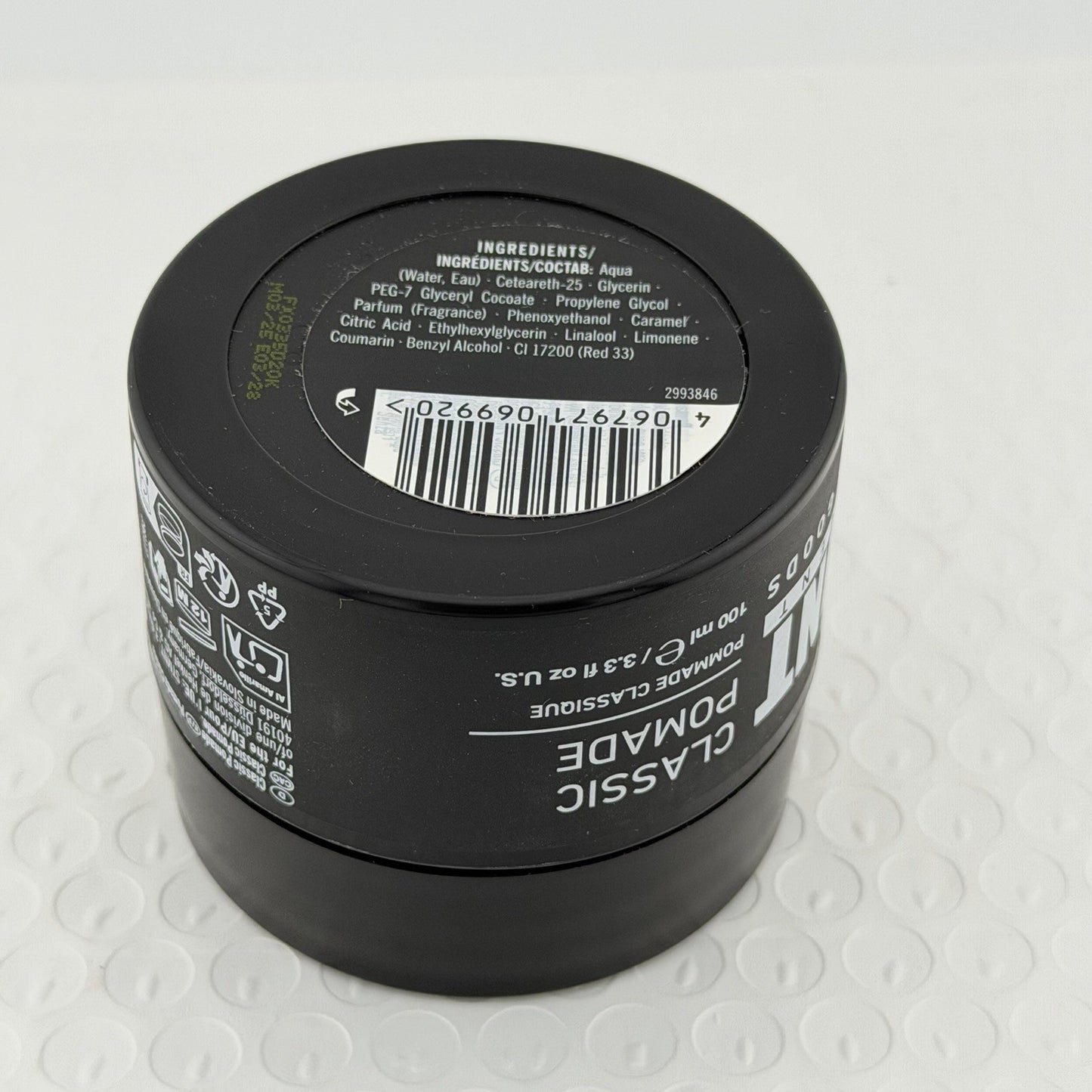 Men's Classic Pomade - Styling Hair Wax, 3.38oz Sealed