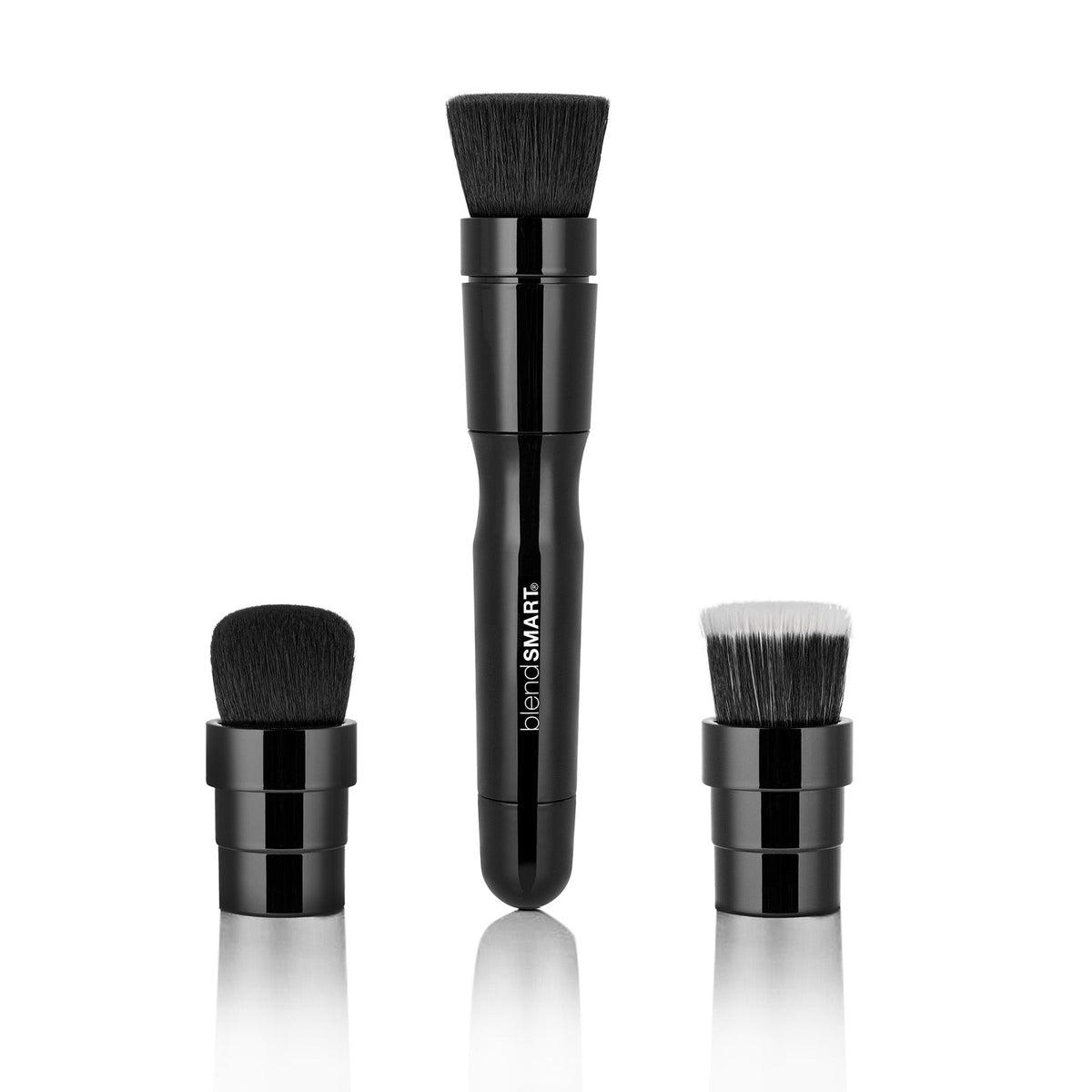 Electric Rotating Makeup Brush Set with 3 Detachable Heads for Flawless Finish