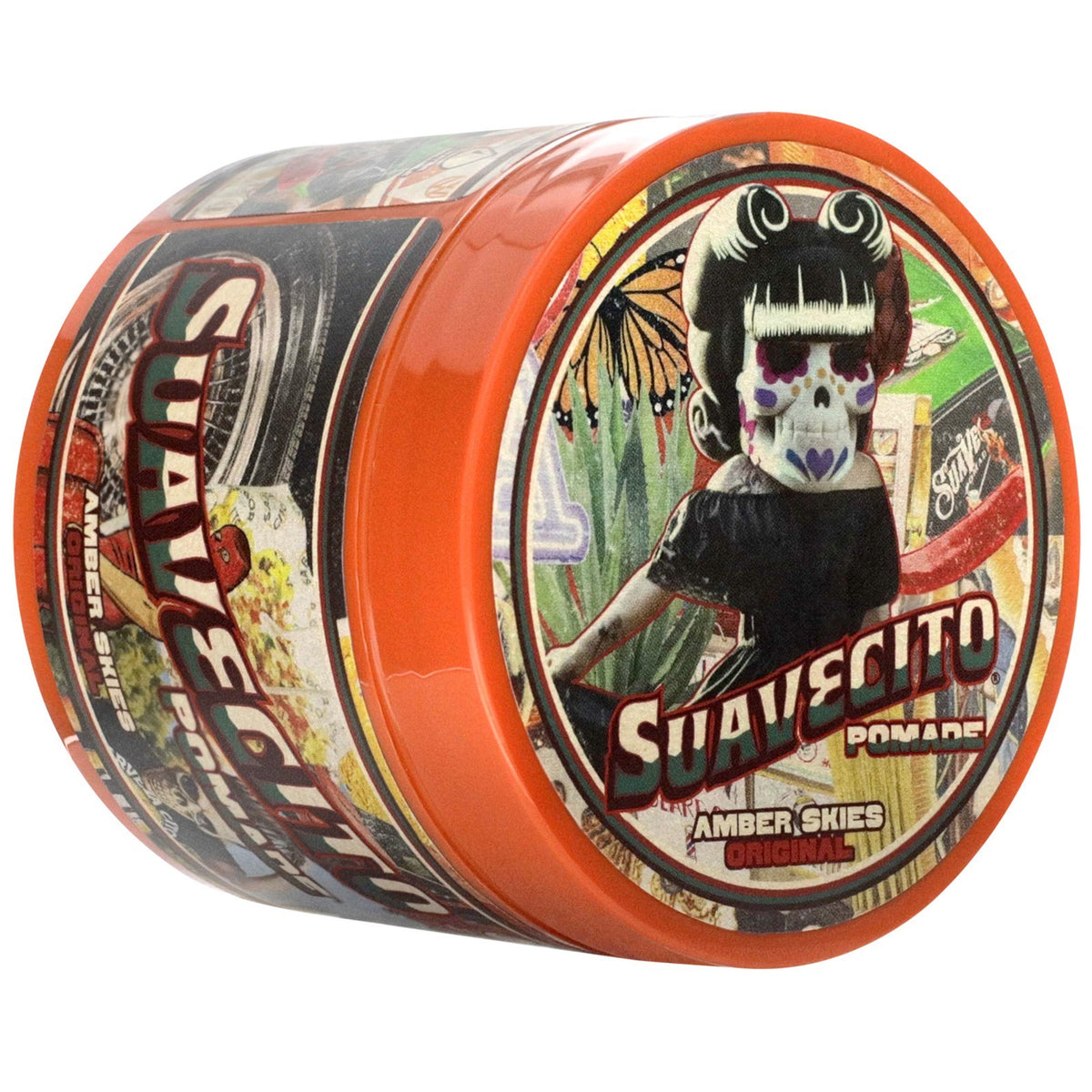 Suavecito Amber Skies Water-Based Pomade 4oz. Strong Hold & Shine