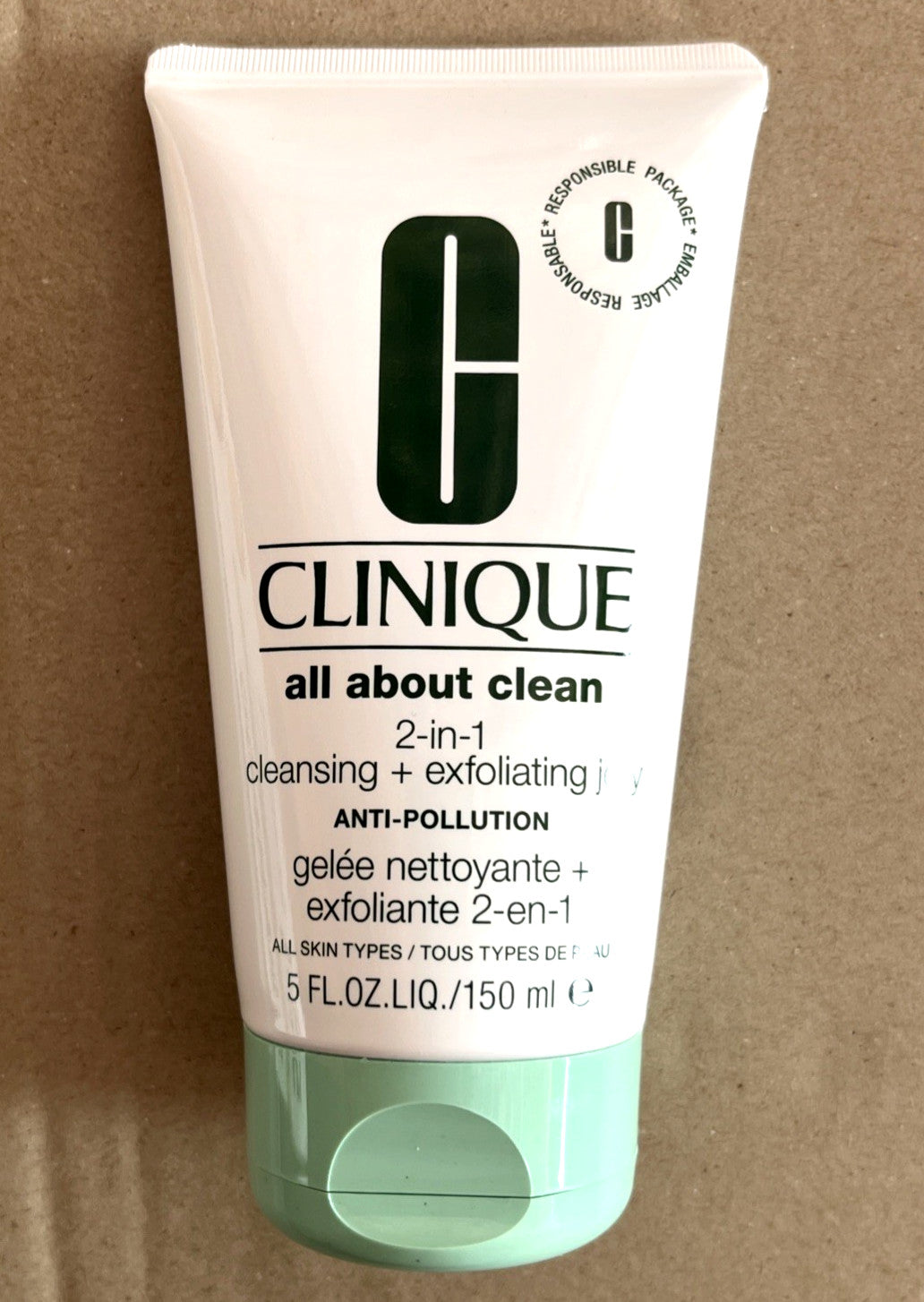 Clinique All About Clean 2-in-1 Cleansing + Exfoliating Jelly 5 oz/