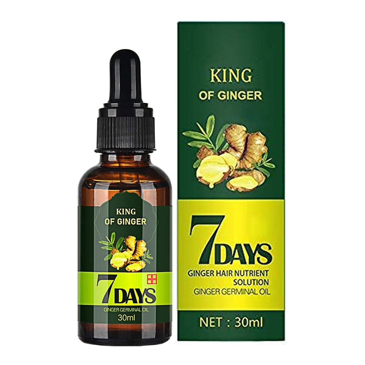 Hair Regrow 7 Day, Ginger Germinal Essential Oil 1 Fl Oz (Pack of 1),