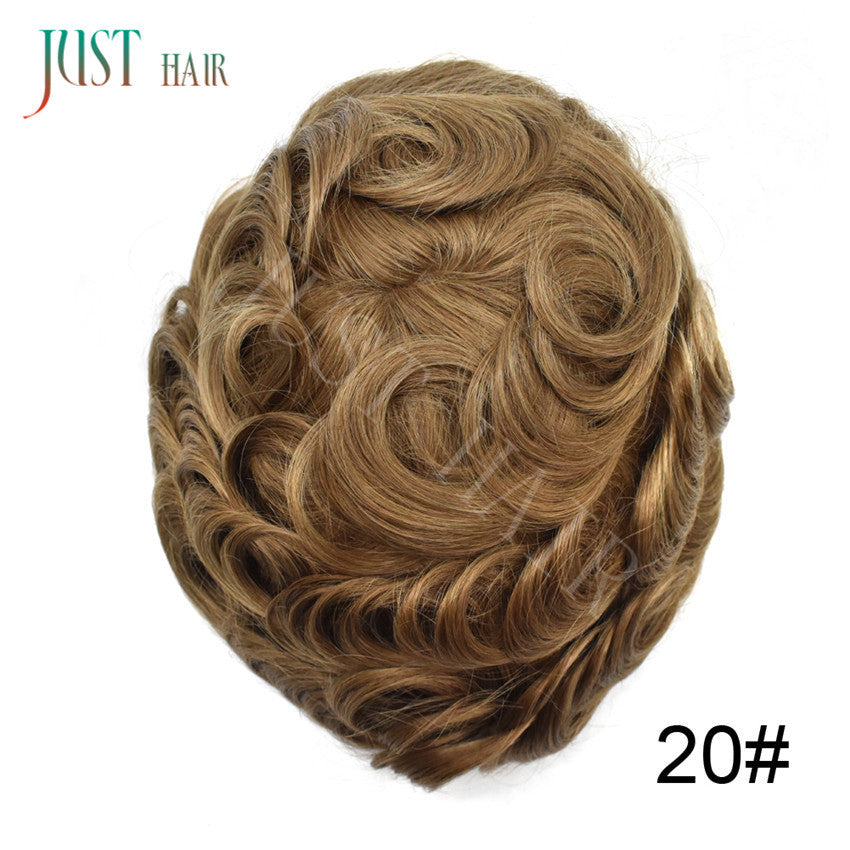 Men's Human Hair Toupee Replacement System - Ultra Thin Skin Hairpiece