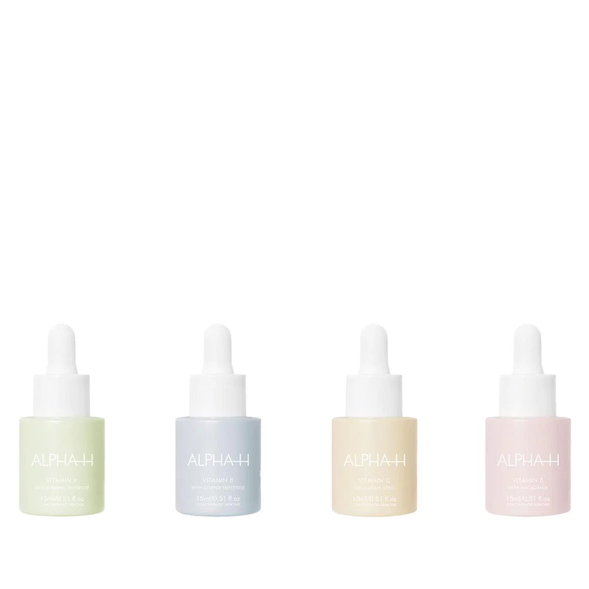 Vitamin Set with A, B, C, E - Skin Care Supplements Collection