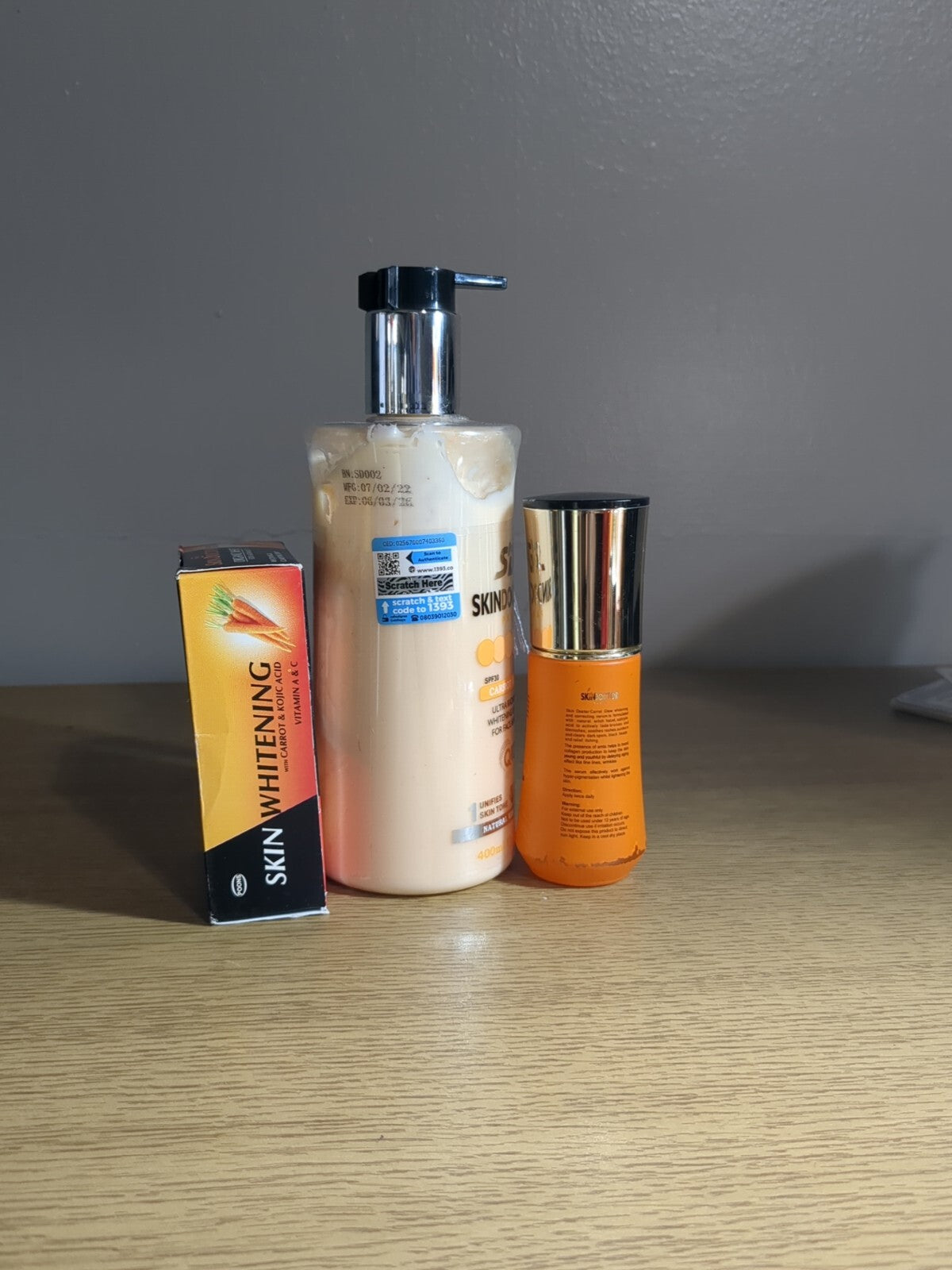 Carrot Glow Body Lotion Serum & Soap Set - Lightening, 400ml
