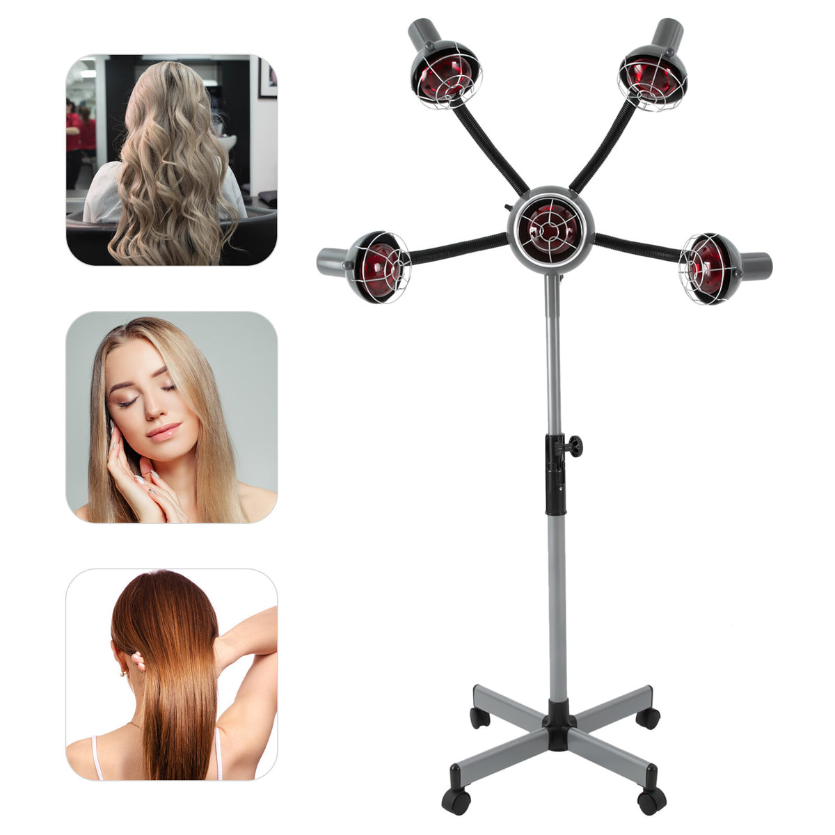 Infrared Hair Perming & Dyeing Lamp - Salon Hair Styling Heater with Adjustable Temperature