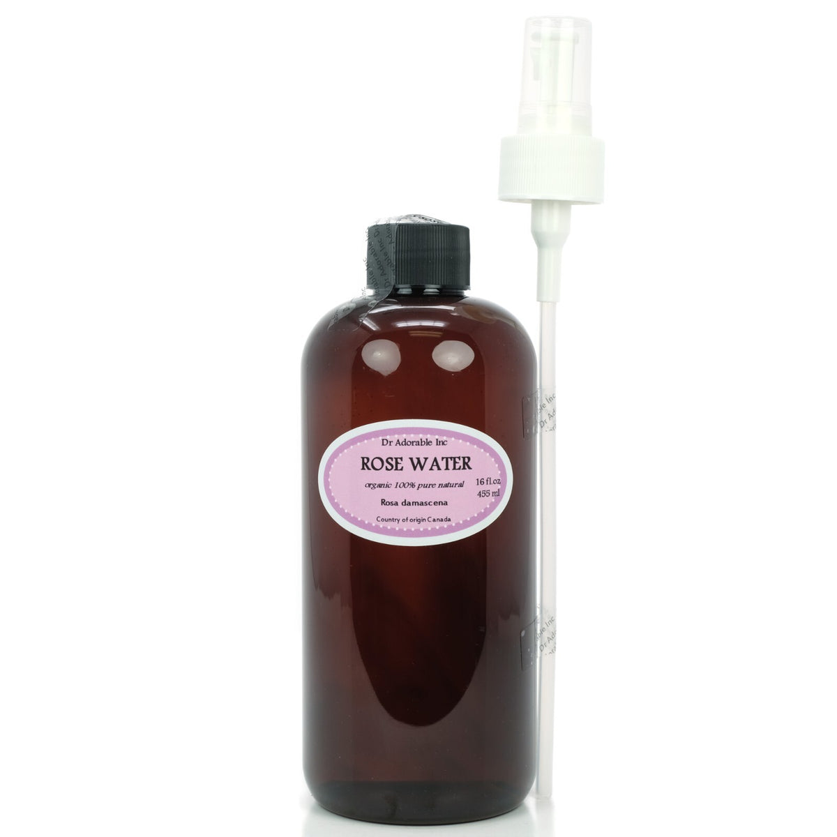 Organic Pure Rose Water Facial Toner with Spray - Skin Refresh & Soothing