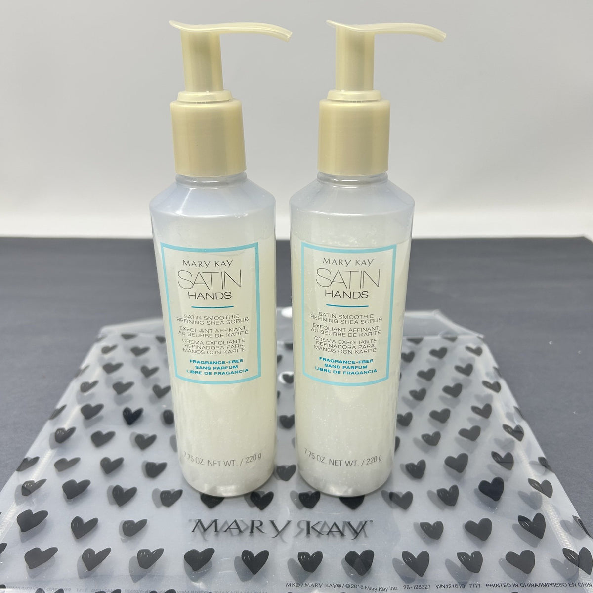 Lot of 2 Mary Kay Satin Hands FRAGRANCE FREE Smoothie Refining Shea