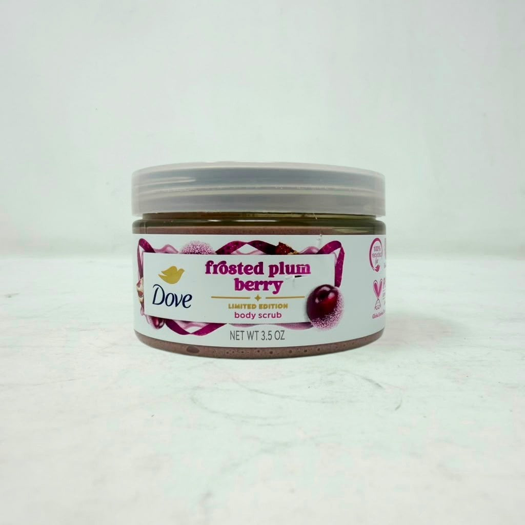 3 Pack - Dove Limited Edition Body Scrub, Frosted Plum Berry, 3.5oz