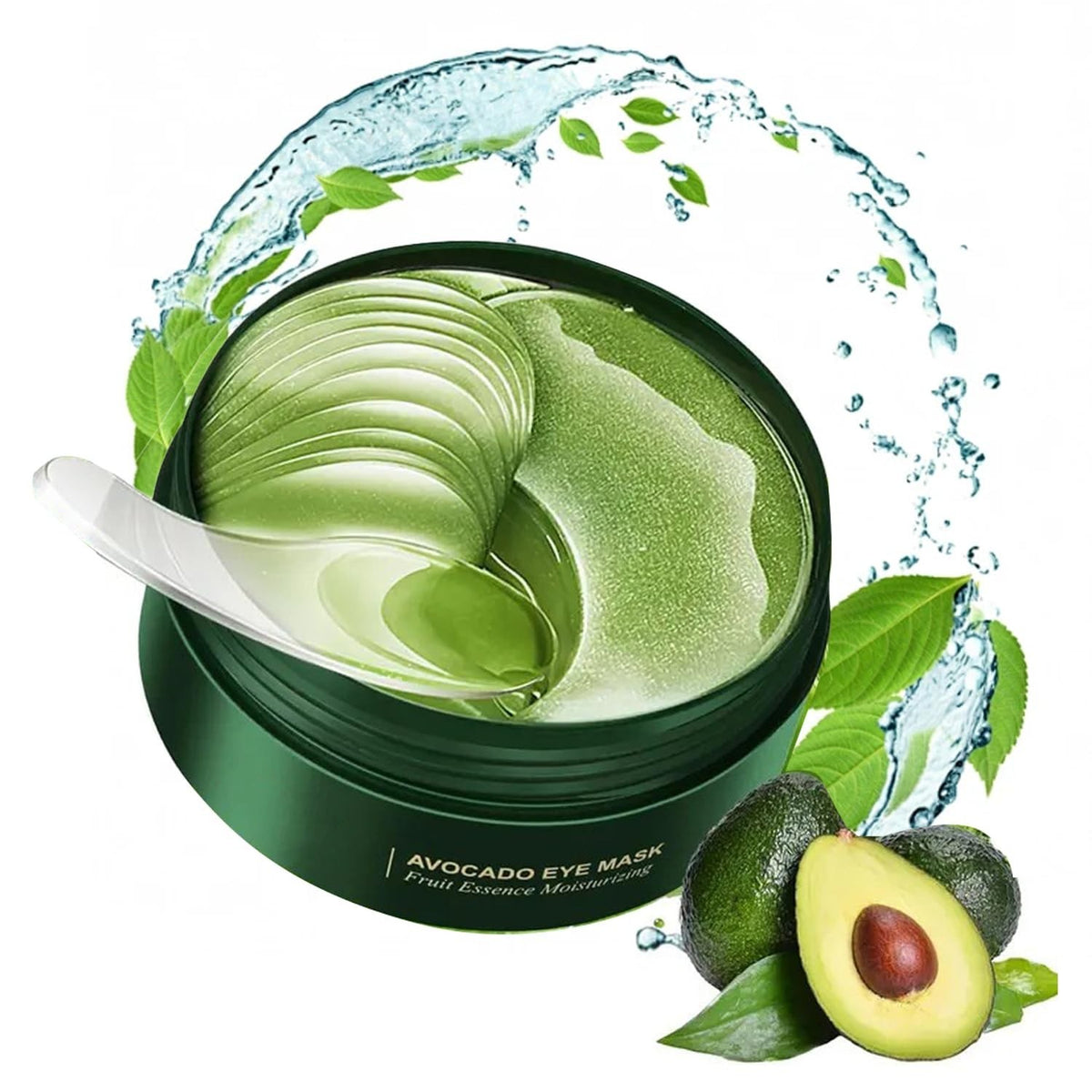 Nourishing Avocado Eye Masks Set for Dark Circles and Puffiness - 60 Pcs