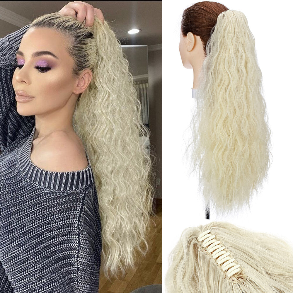 Thick Clip-In Ponytail Hair Extension Wavy Natural Look - All Colors