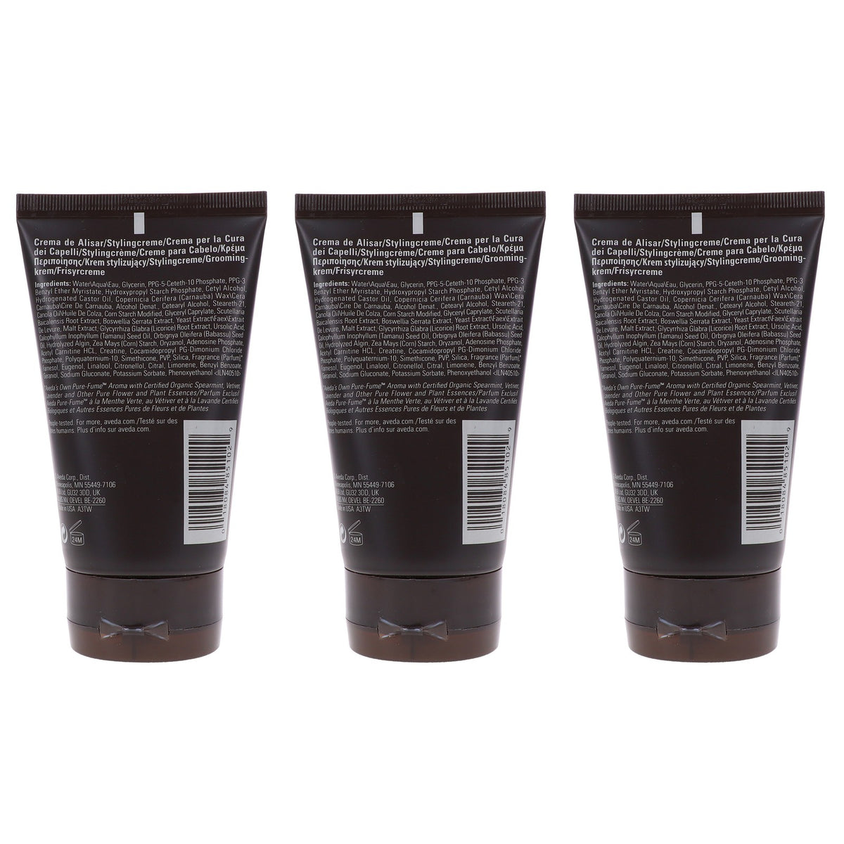 Men's Grooming Cream with Natural Scent - Medium Hold, 4.2 oz, 3 Pack