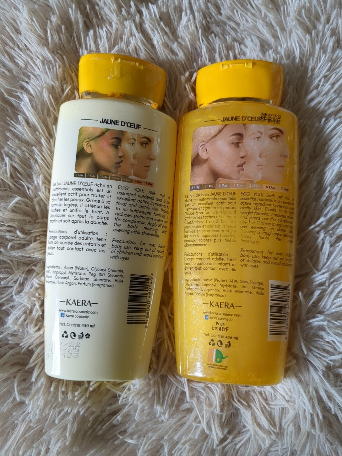 Egg Yolk Clarifying Shower Gel and Lotion - 450ML
