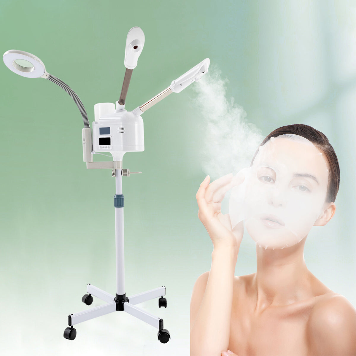 3-in-1 Facial Steamer with Ozone Atomization for Skin Hydration & Deep Cleansing
