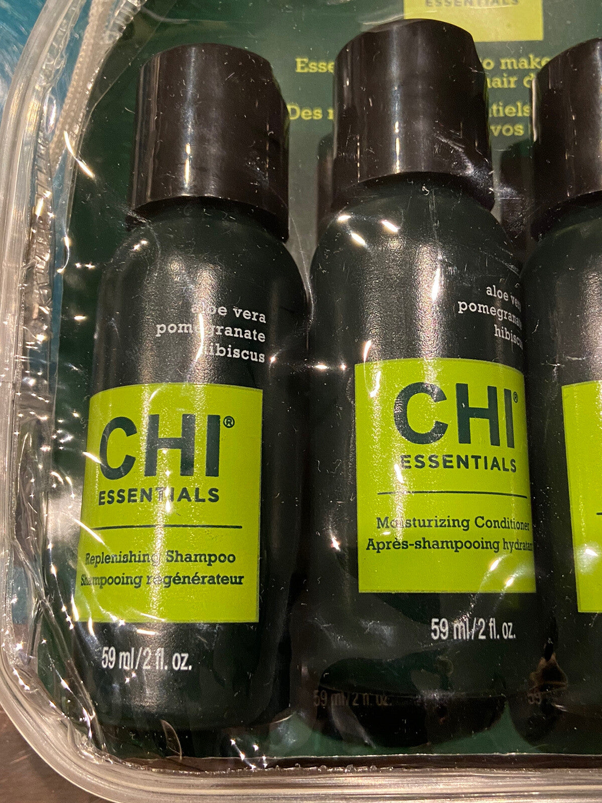 Two-AVON CHI Travel Kit Shampoo, Conditioner, Spray and Serum each 2
