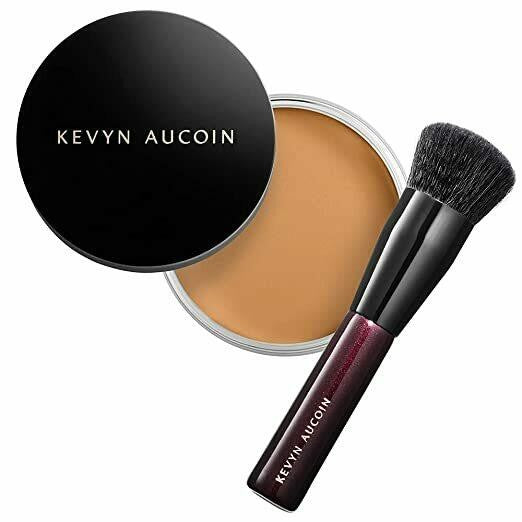 Full Coverage Foundation Balm with Hydrating Formula & Brush - Multiple Shades