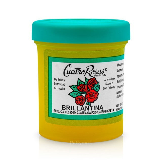 Hair Brilliantine Cuatro Rosas Yellow - Shine, Hold & Protect 29g