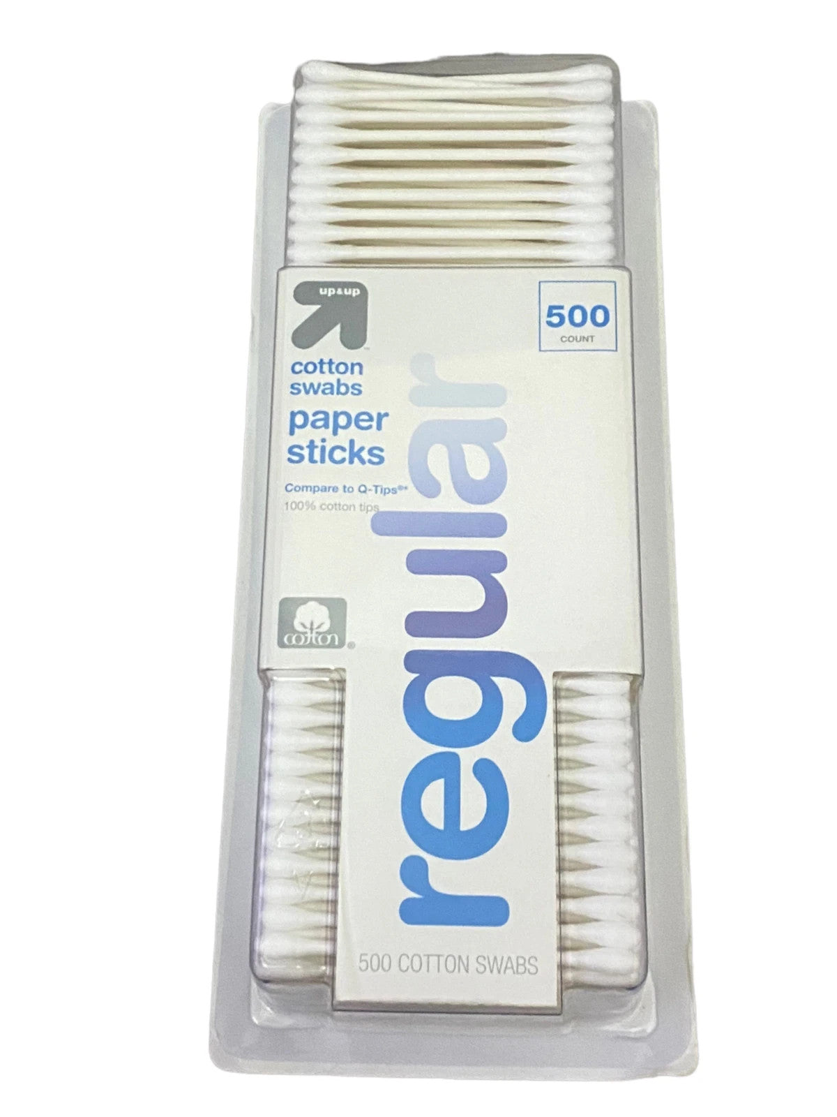 Cotton Swabs Pack - 100% Cotton, Paper Sticks, 500 Count
