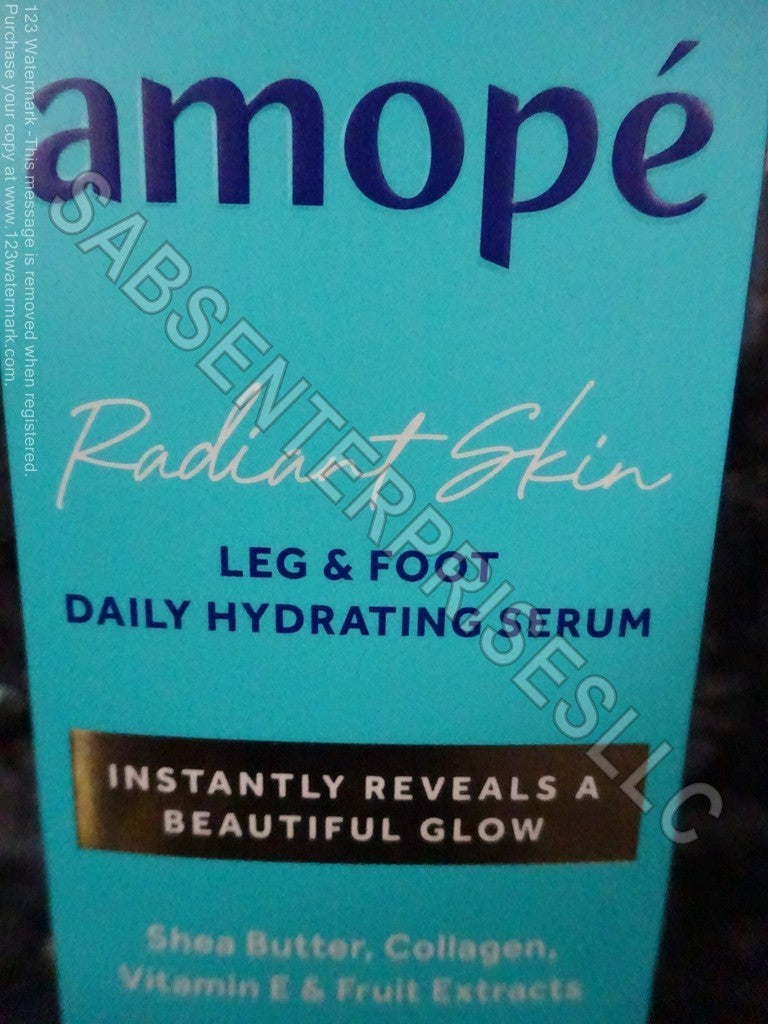 Set of 4 Amope Radiant Skin Foot & Leg Hydrating Serums - 3.5 Fl Oz Each