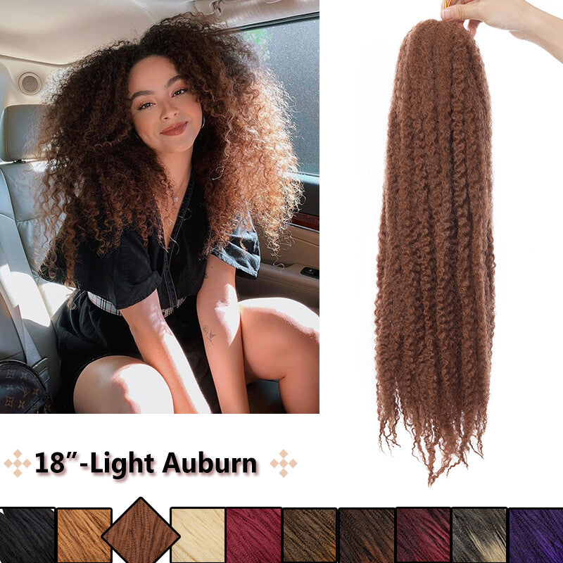 Kinky Afro Hair Extensions Bulk Curly Twist Crochet Braids Natural Puff