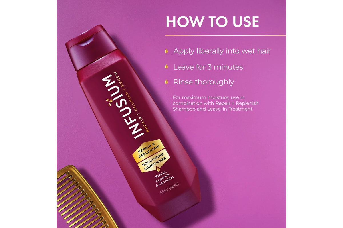 Infusium Repair & Replenish Nourishing Conditioner 13.5 Fl Oz Pack of 3