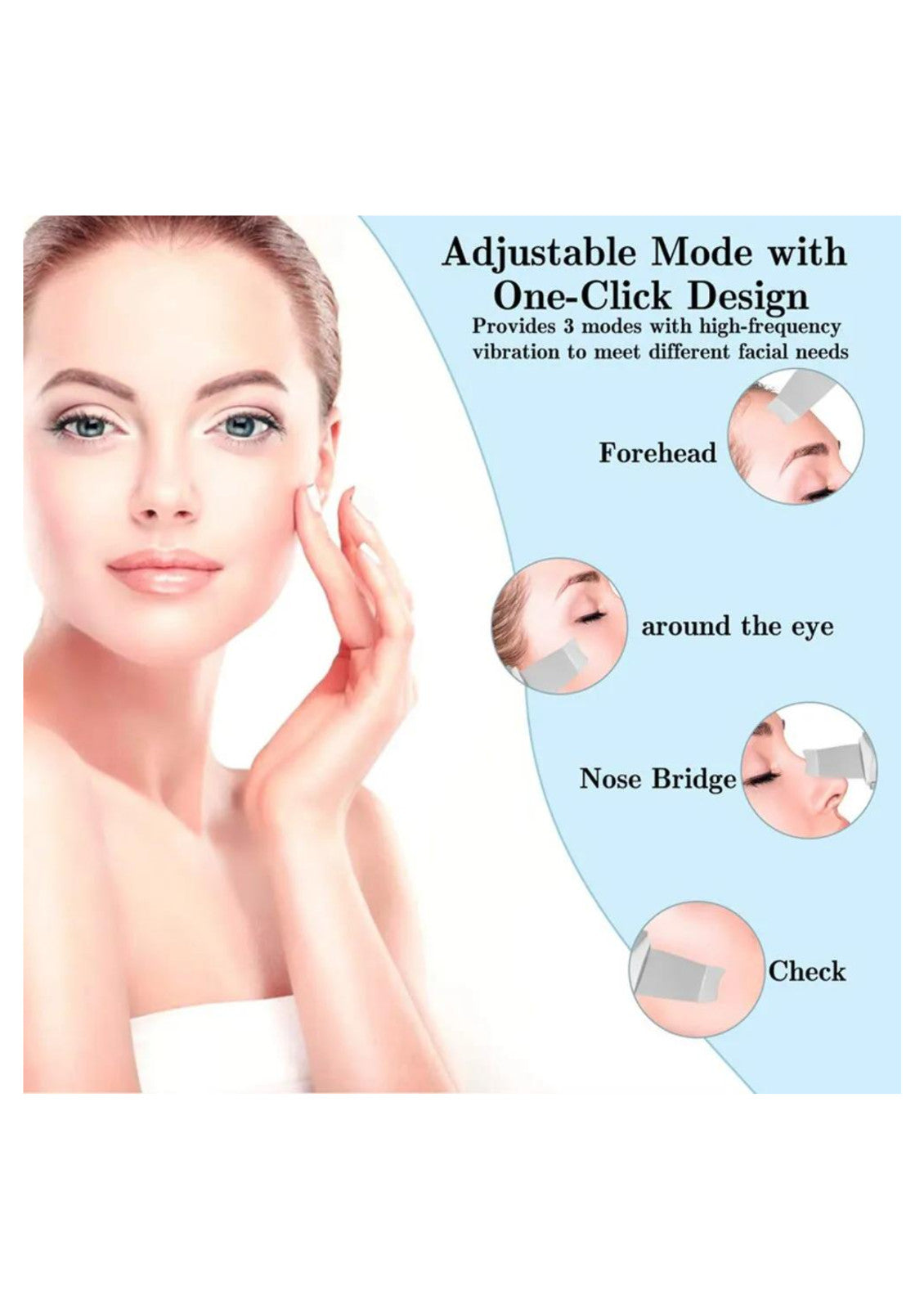 Deep Vibrating Face Scrubber and Blackhead Remover - Skin Cleansing Tool