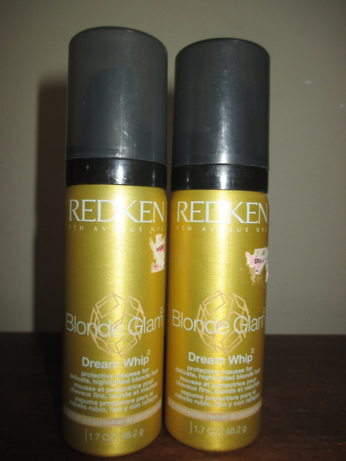Redken Blonde Glam Dream Whip Mousse Set - 2x 1.7 oz Volumizing Hair Foam