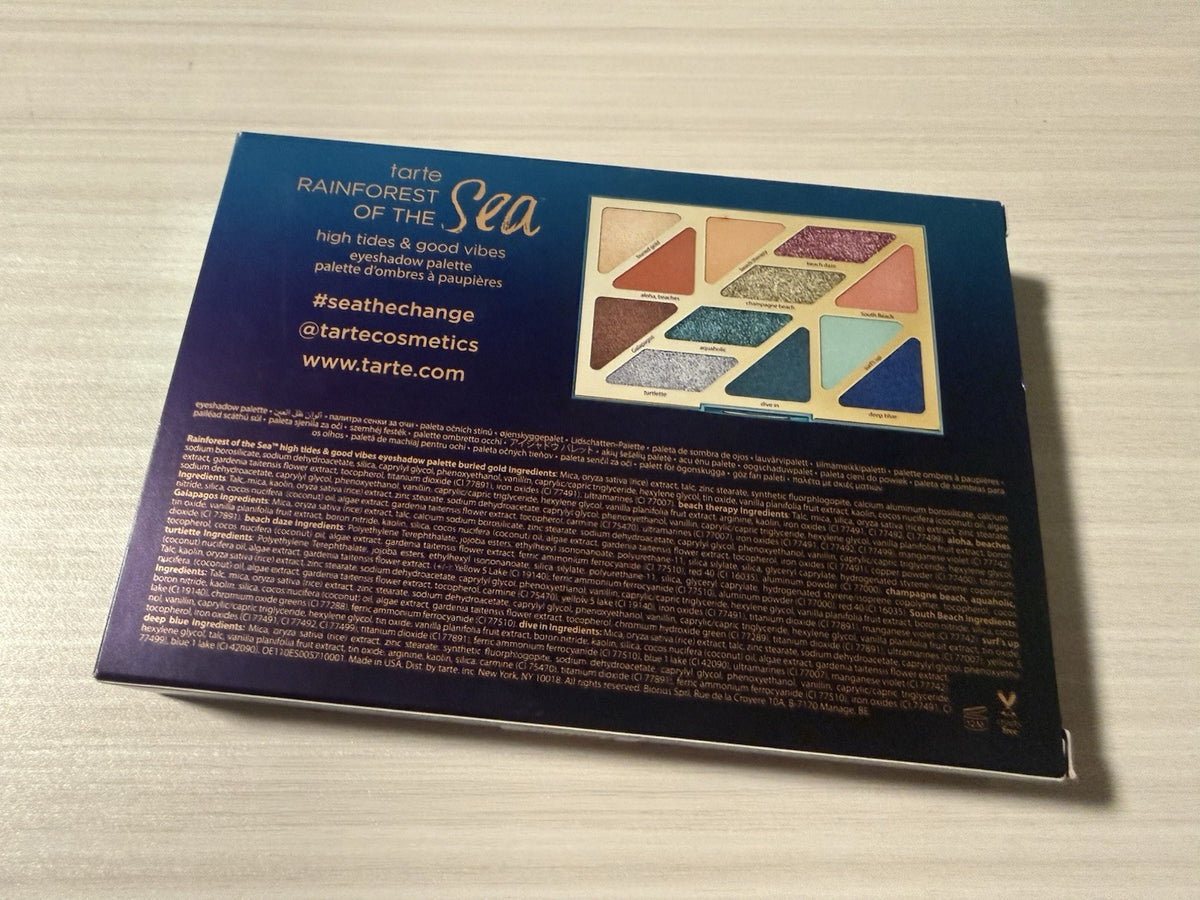 Tarte High Tides and Good Vibes Eyeshadow Palette Limited Edition – 12 Color Makeup Set