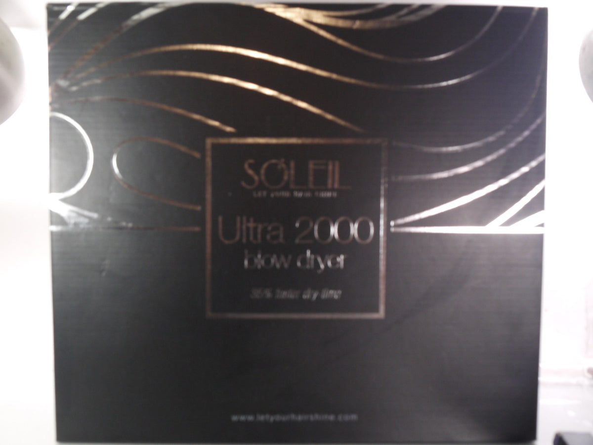 Professional 1400W Hair Dryer with 3 Heat Settings - Soleil Ultra 2000/3