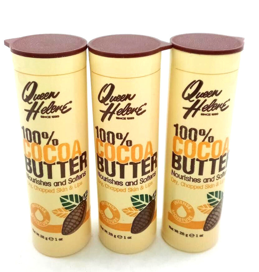 Queen Helene 100% Cocoa Butter Sticks Nourishes Softens Lips & Skin