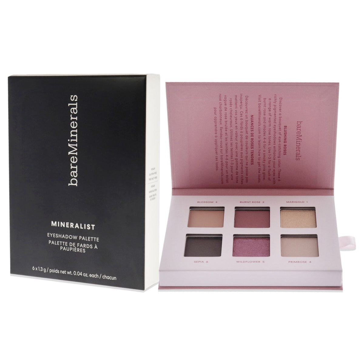 Mineralist Eyeshadow Palette Rosewood 2-Pack - Vegan, Talc-Free, Rich Pigment