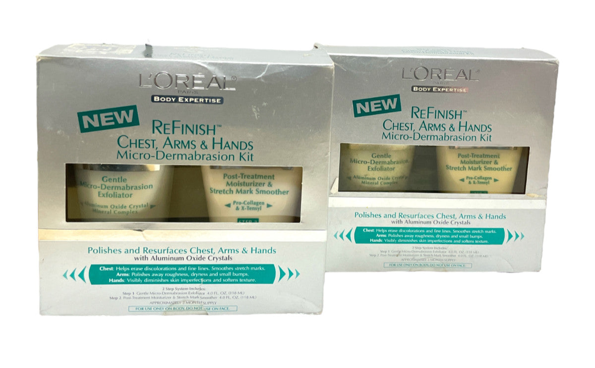 L'oreal Refinish Micro-Dermabrasion Kit (4.0fl/118ml) Lot Of 2, New