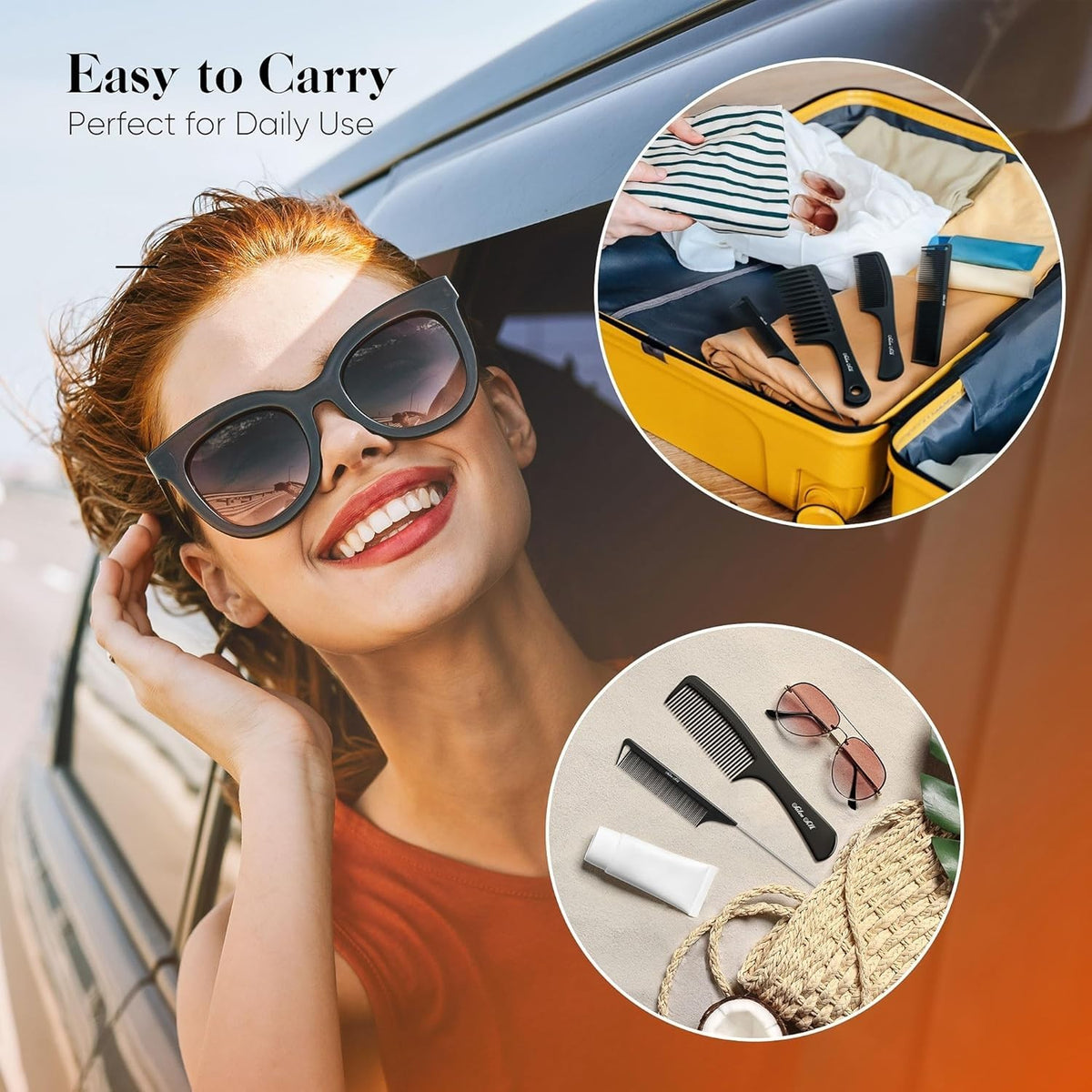 All-in-One Hair Comb Set - Durable Anti-Static Styling Tools for Men & Women
