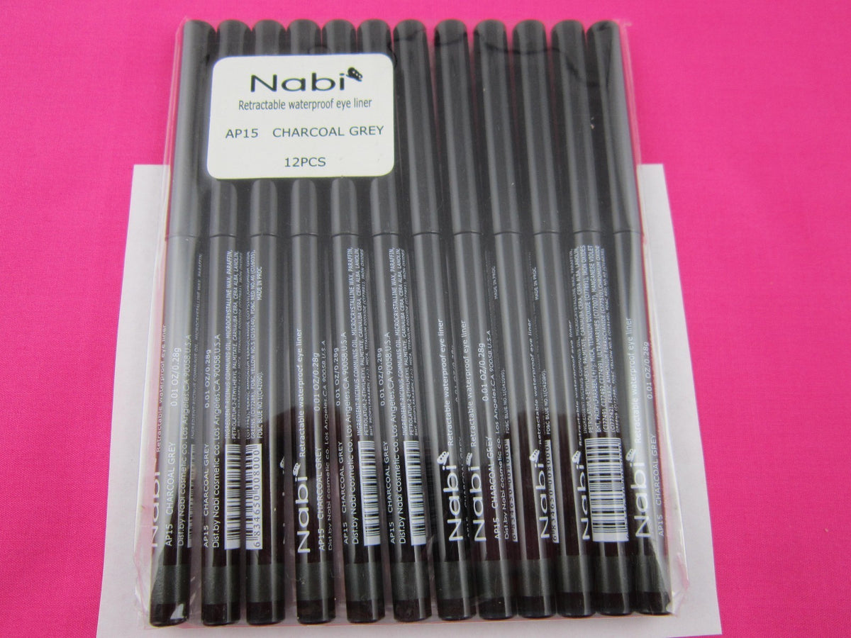 Retractable Waterproof Eyeliner Set - All Colors, 12pcs Lot, Safe & Smudge-Proof