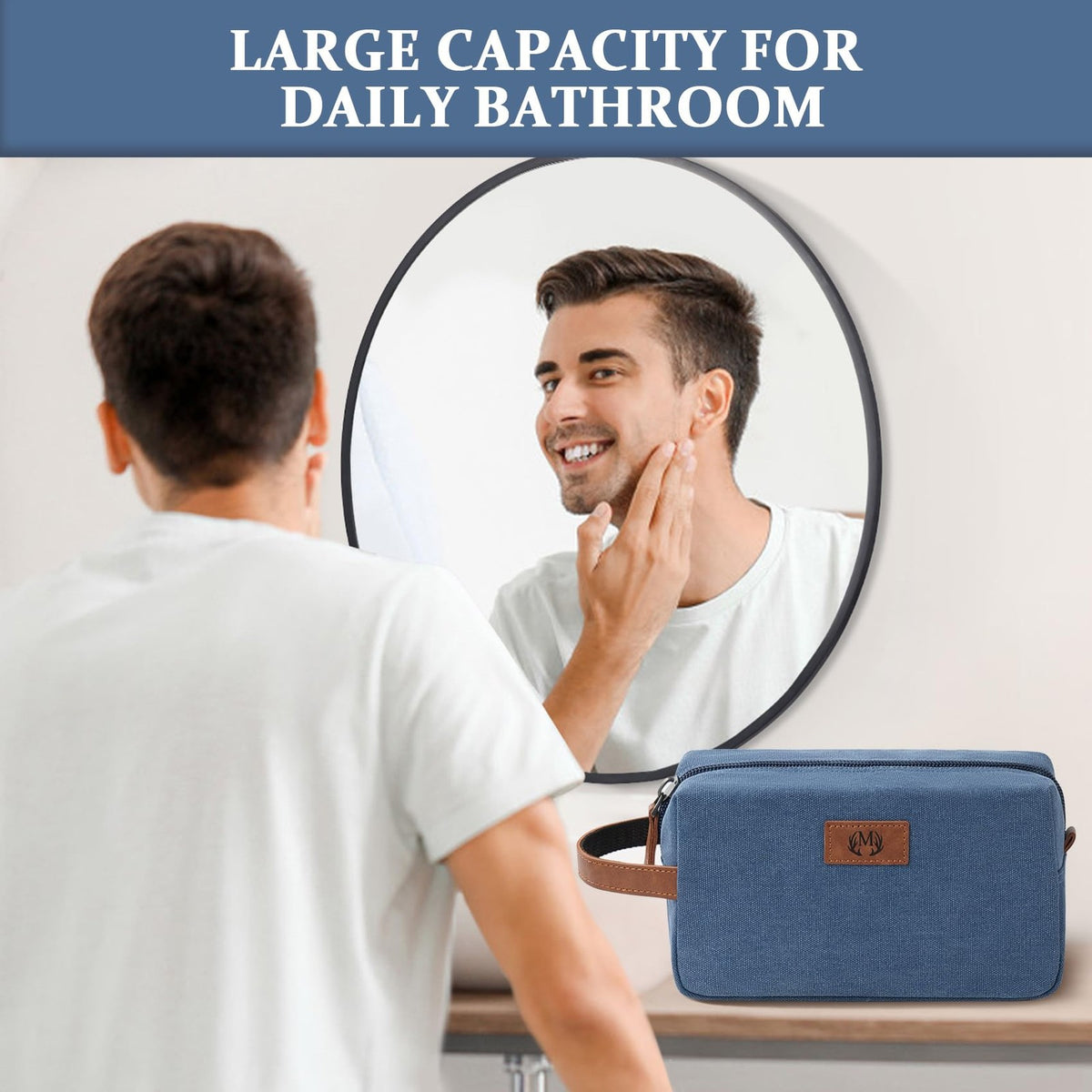 Personalized Waterproof Toiletry Bag for Men - Travel Organizer, Gift for Boyfriend