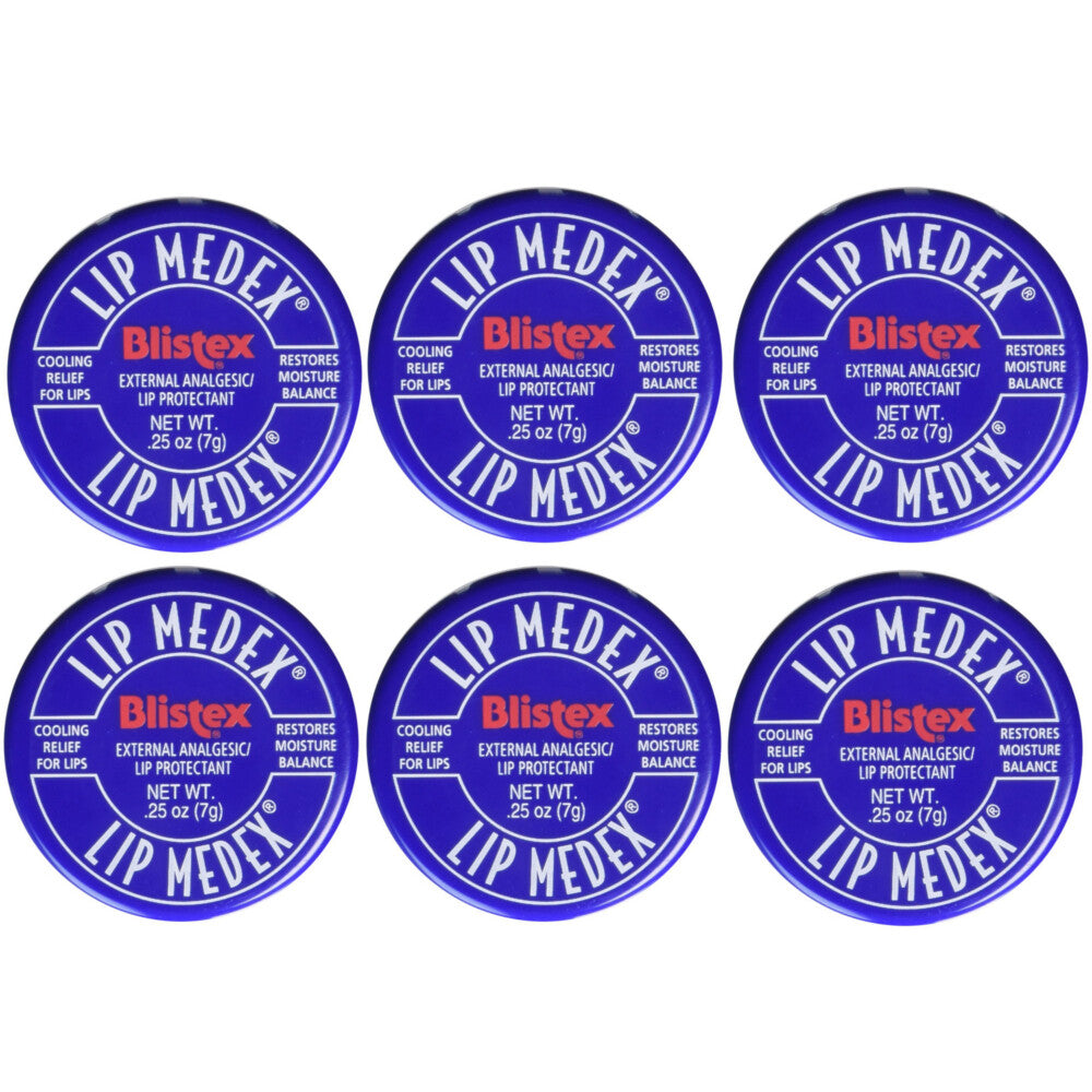 Lip Balm Set for Sore Lips - Cooling Relief & Moisturizing 0.25 oz x6