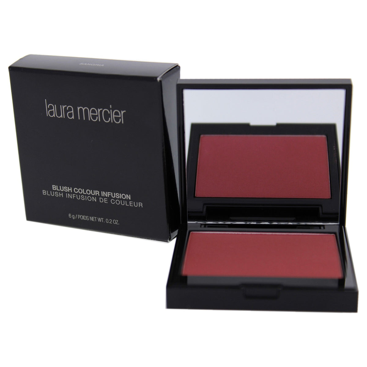 Long-Wear Sheer Powder Blush - Sangria, 0.2 oz, Natural Look