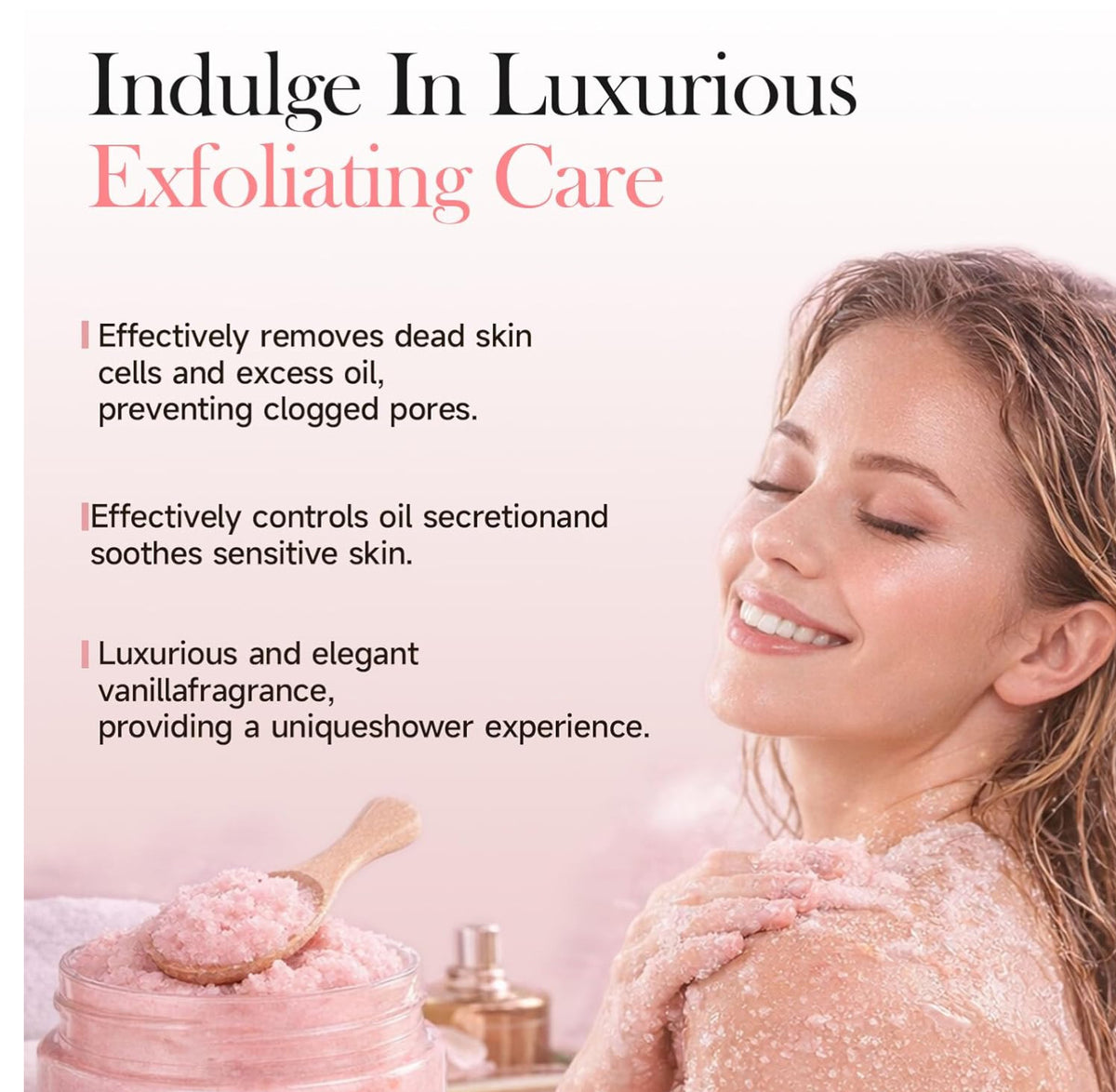 Aromatherapy Body Scrub with Guérande Sea Salt & Coral Rose