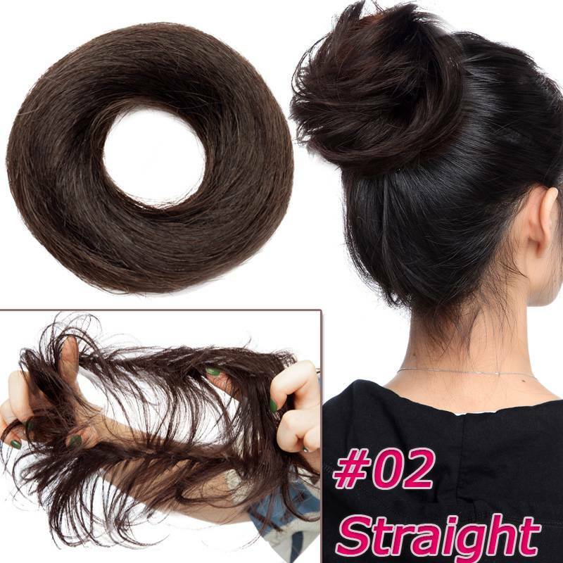 Messy Bun Scrunchie Hair Extension Updo Chignon - Remy Human Hair