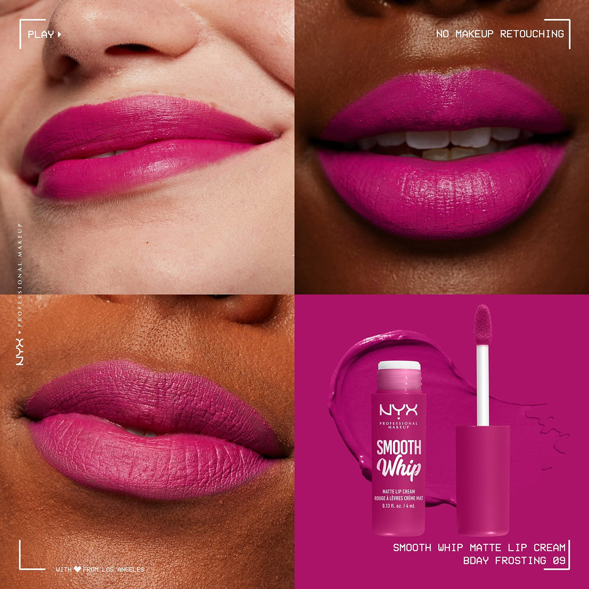 Vegan Matte Lip Cream 09 Bday Frosting - Long Lasting Lipstick