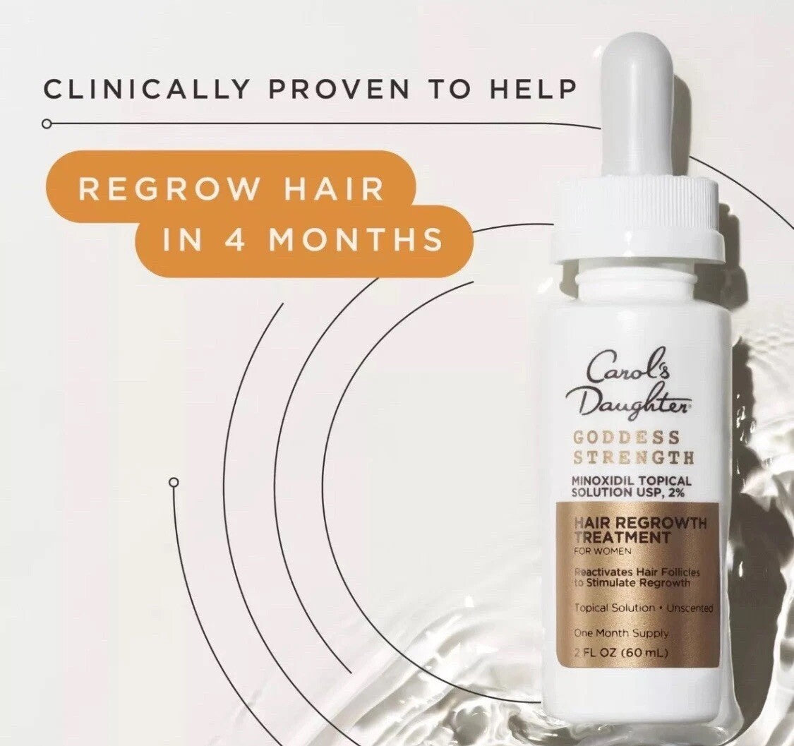 2 Pk Carol's Daughter GODDESS STRENGTH HAIR REGROWTH TREATMENT